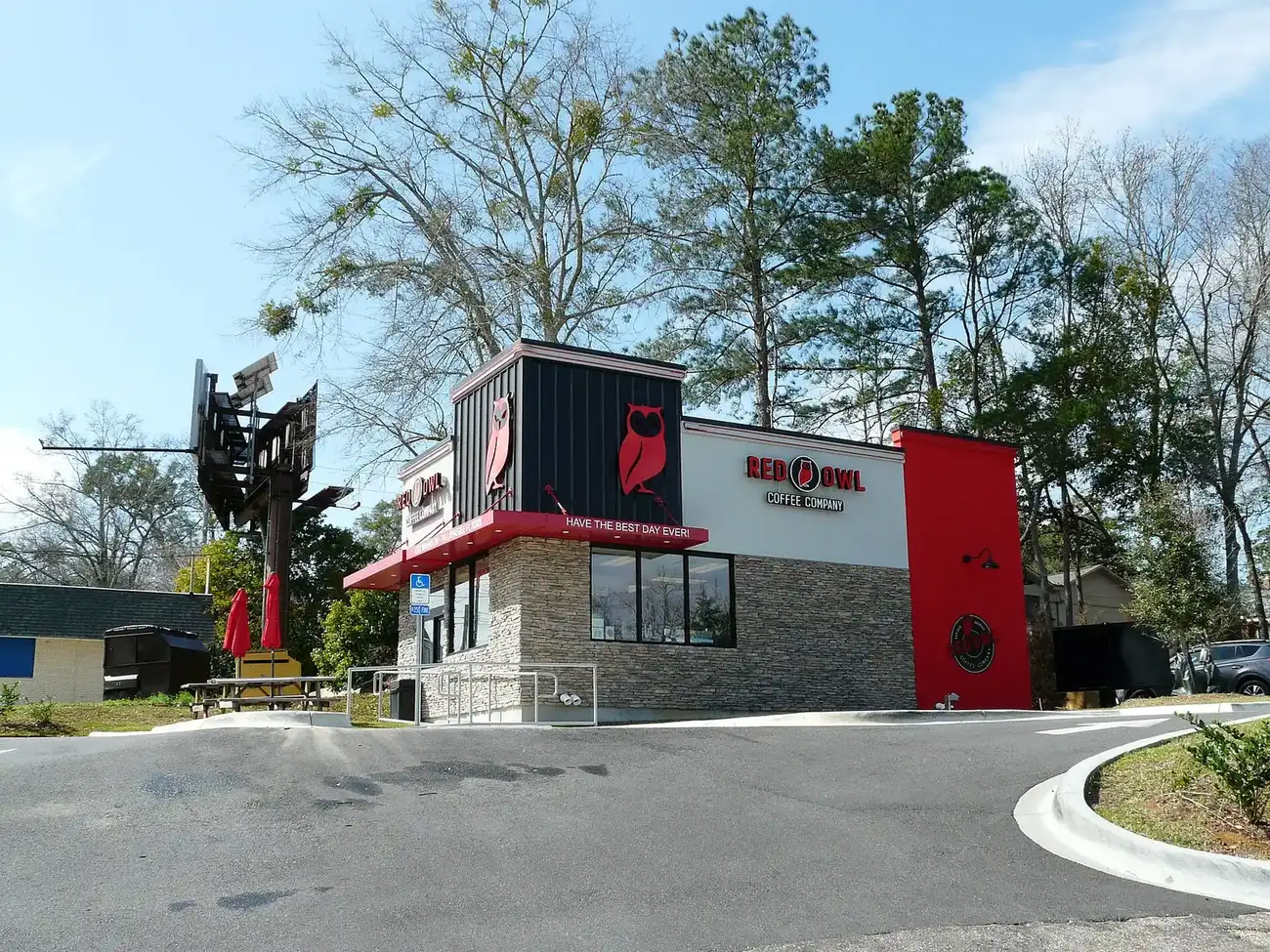 Red Owl Coffee Company at Mahan Square on Mahan Drive in Tallahassee, one of the places on this list.