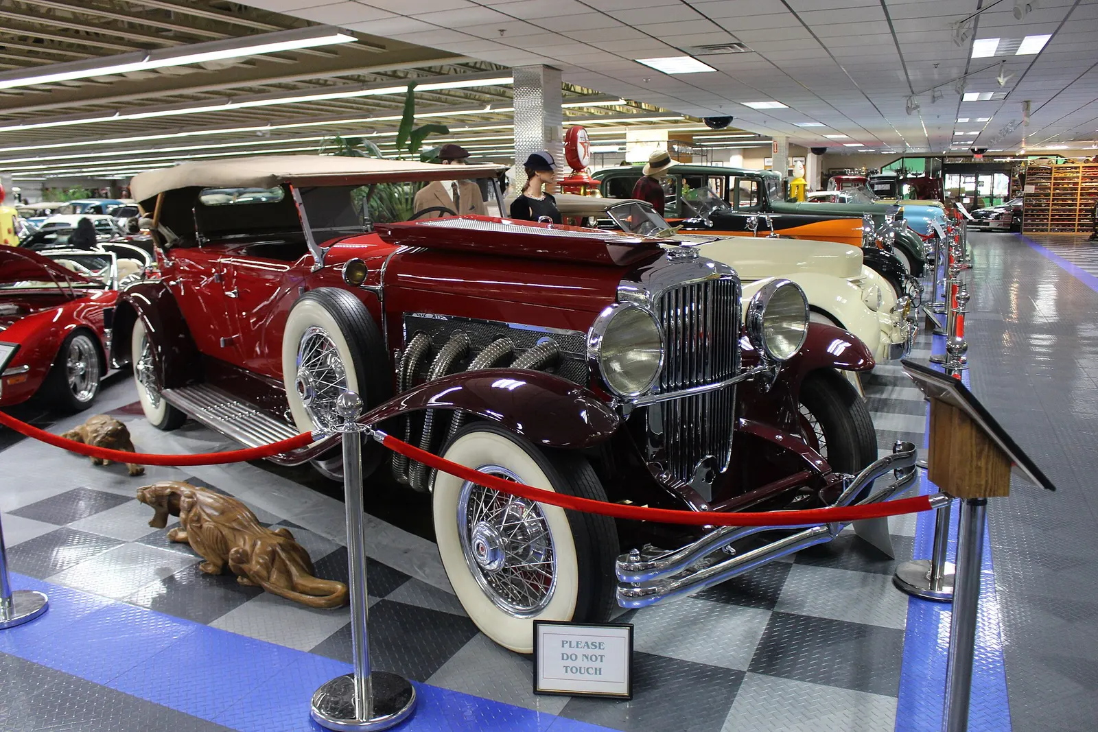A 1931 Duesenberg Model J among the classic cars on display at the Tallahassee Automobile Museum.