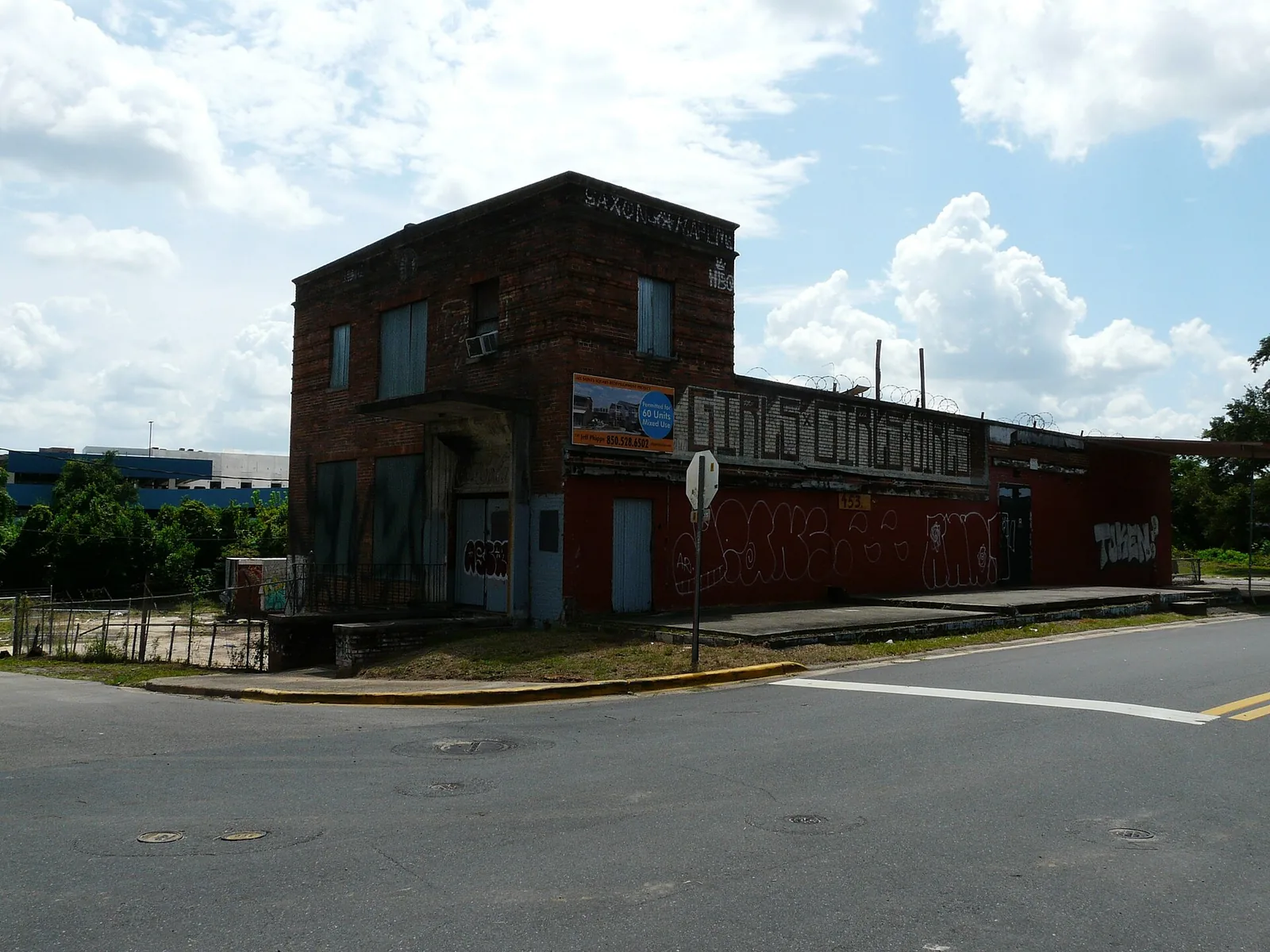 The old Coca-Cola bottling building on All Saints Street in Tallahassee's All Saints district.