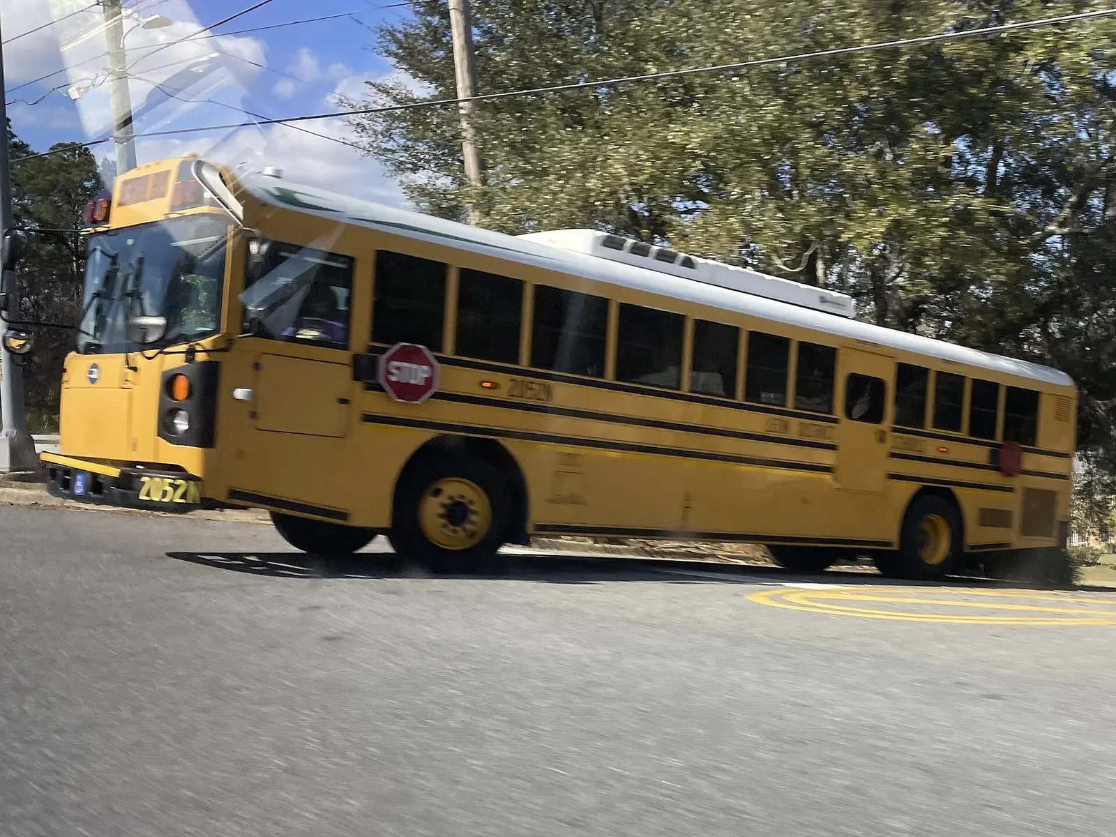 A Leon County Schools bus in Tallahassee
