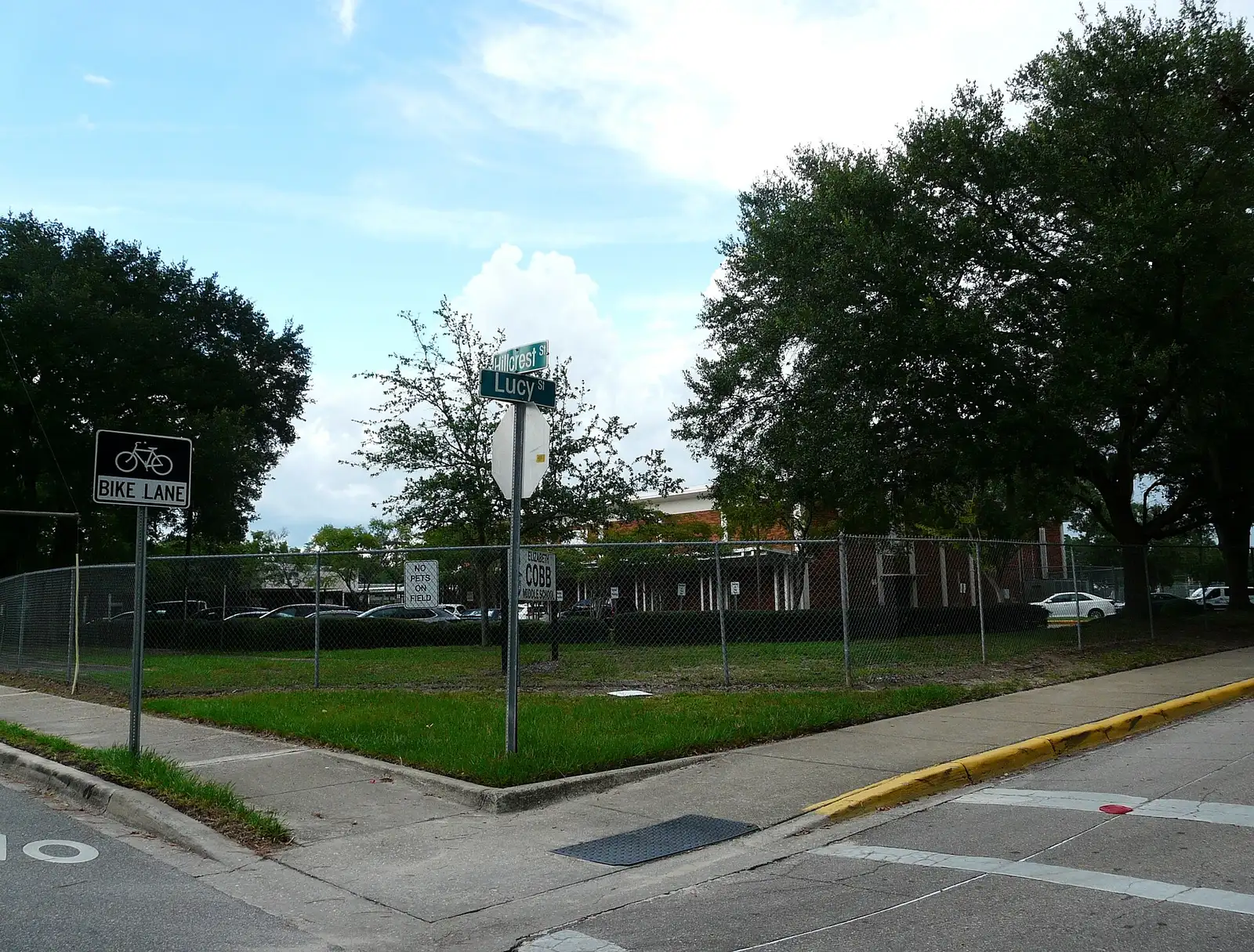 Elizabeth Cobb Middle School on Hillcrest Street in Tallahassee
