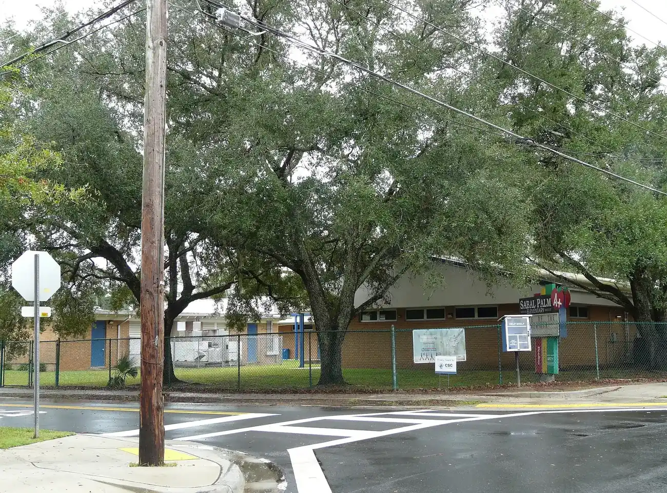 Sabal Palm Elementary School at Eisenhower Street and Ridgeway Street in southwest Tallahassee