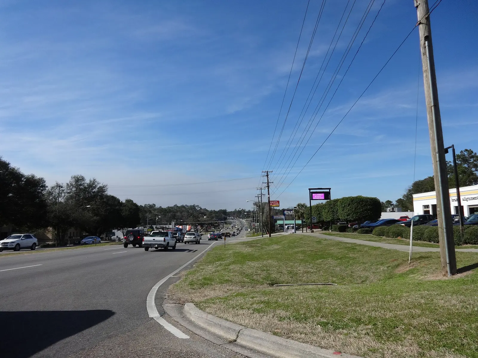 North Monroe Street at Allen Road in Tallahassee, the road Sealey Elementary sits on
